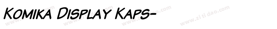 Komika Display Kaps字体转换